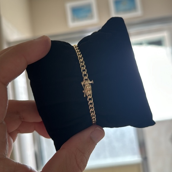 Pavè Diamond 14k ID Bracelet - Picture 2 of 7